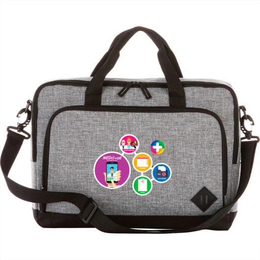 Graphite 15 Inch Computer Briefcases Branded 2